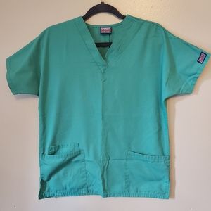 Cherokee V Neck Scrub Top, extra Small, Surgical Green